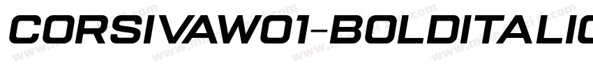CorsivaW01-BoldItalic Regular字体转换